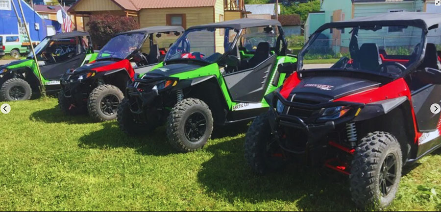 Visiting Hoonah? Enjoy self-guided ATV rentals.